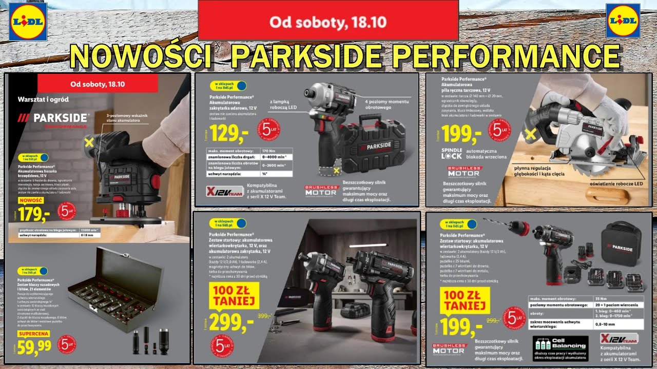 NOWOŚCI w NOWYM KATALOGU PARKSIDE PERFORMANCE (od soboty 18.10)