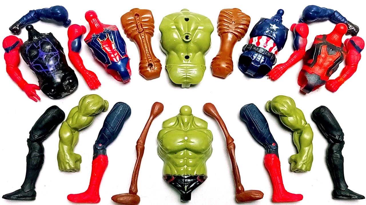 MARVEL SUPERHERO TOYS SIREN HEAD HULK BLACK PANTHER CAPTAIN AMERICA SPIDERMAN AVENGERS ASSEMBLE TOYS