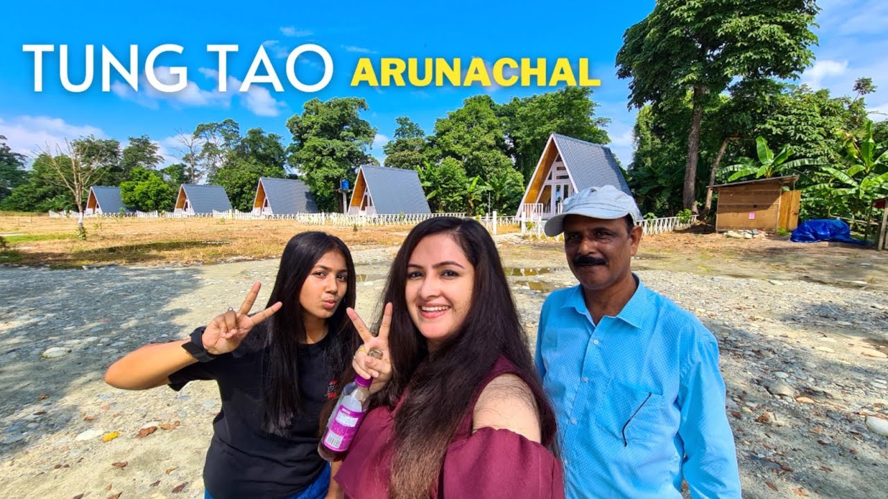 This place gives Goa vibes❓️Tung Tao Resort and 7th KM Resort at Arunachal Pradesh 🏞