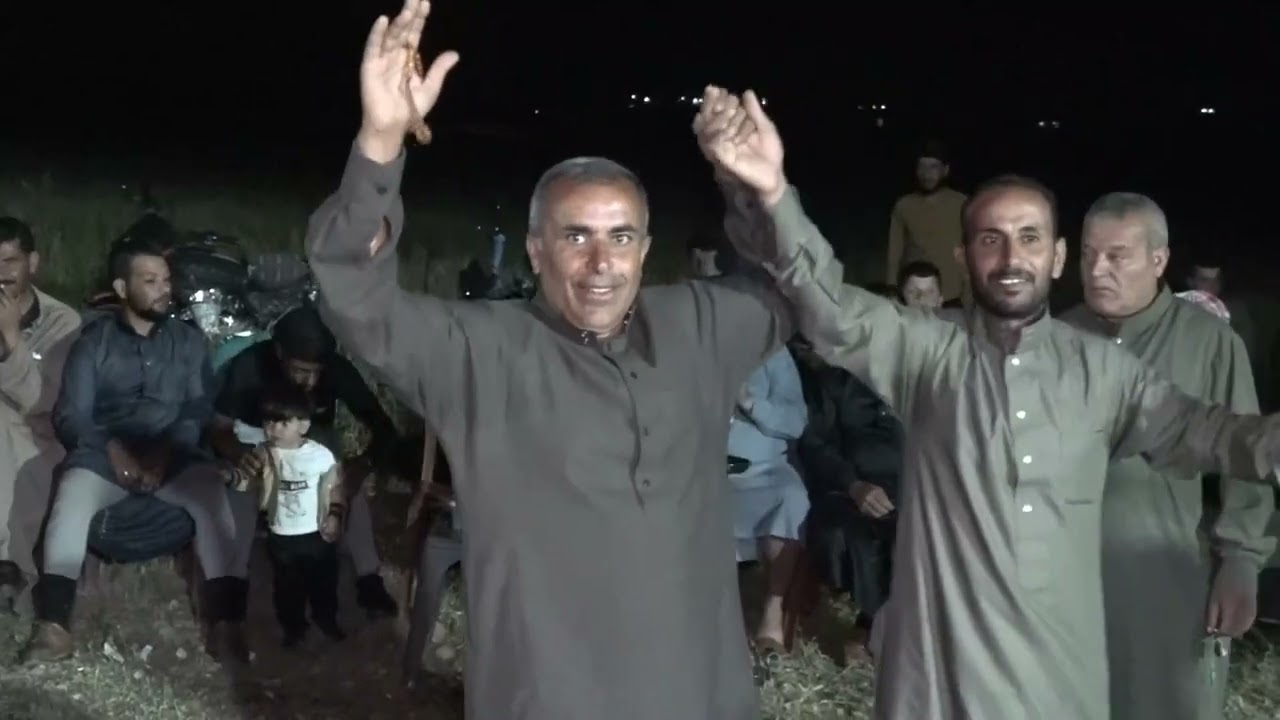 ذكرى زفاف العريس نواف من أفراح شباب البوبنا قرية المعدسة  الفنان  مجد الحسن. والفنان محمد الأنباري