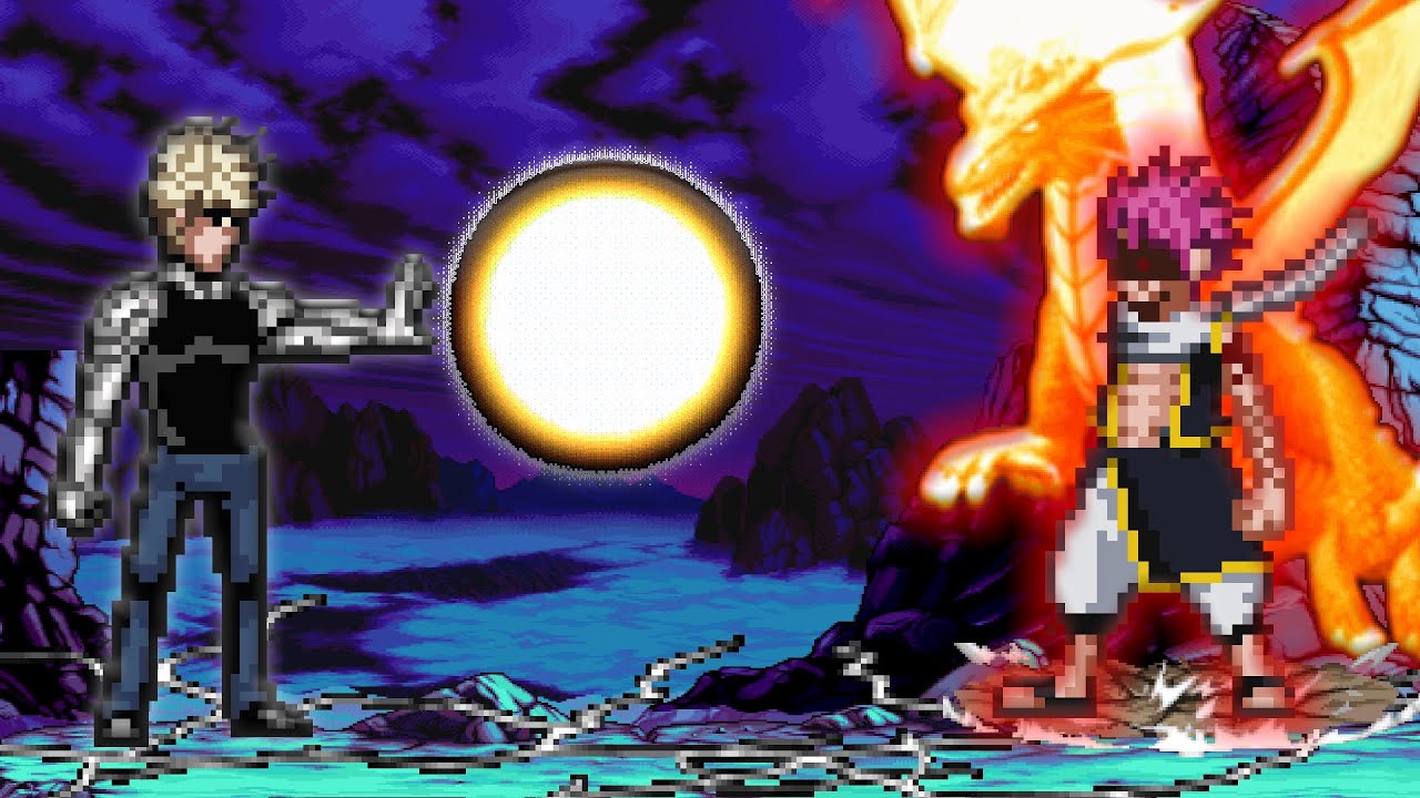 I played as Genos in Jump Force Mugen v9 VS Natsu Full Power all Forms