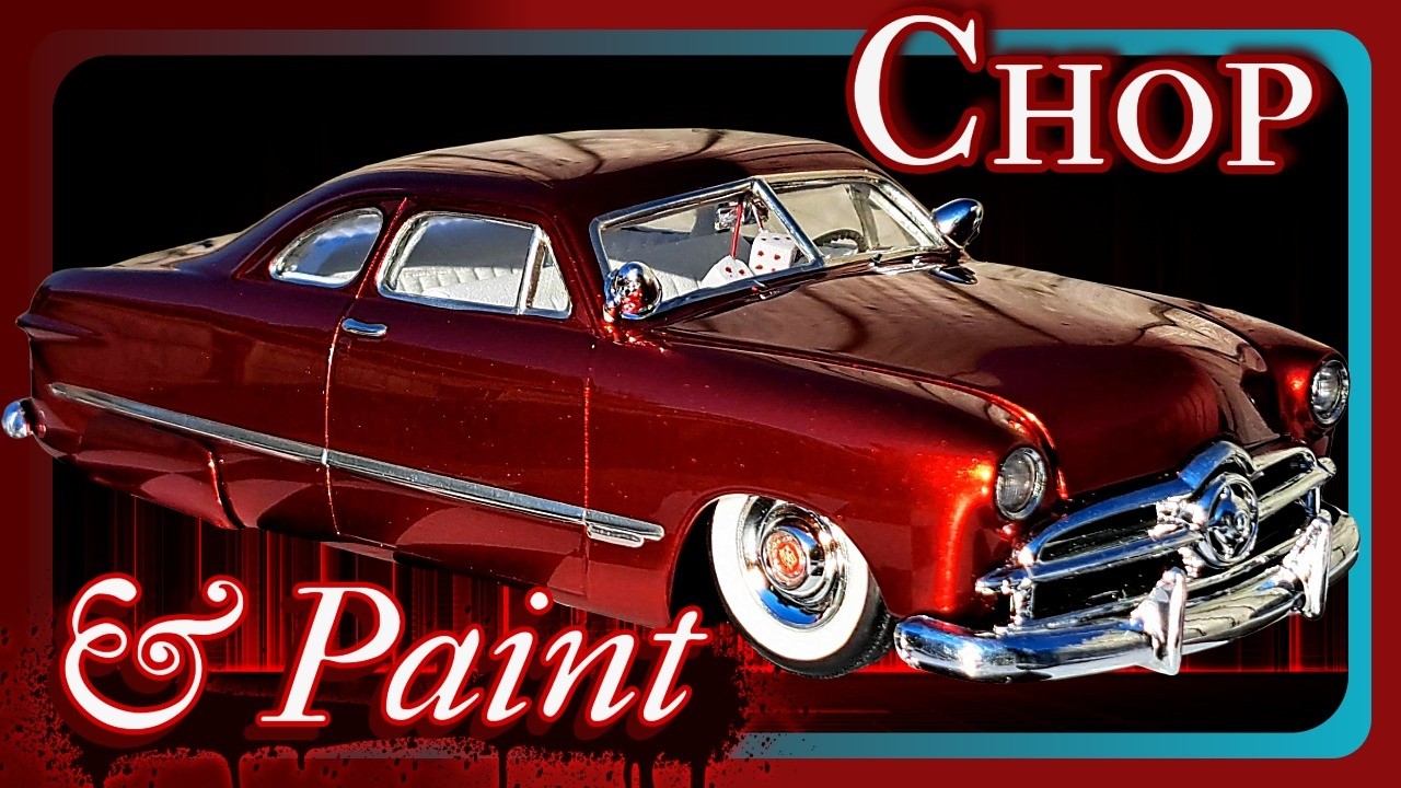 Chopping the top & Painting the 1949 Ford by AMT.