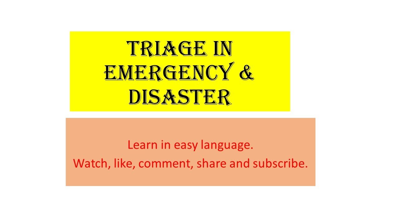 Category of Triage in Disaster#triage #categoryoftriage