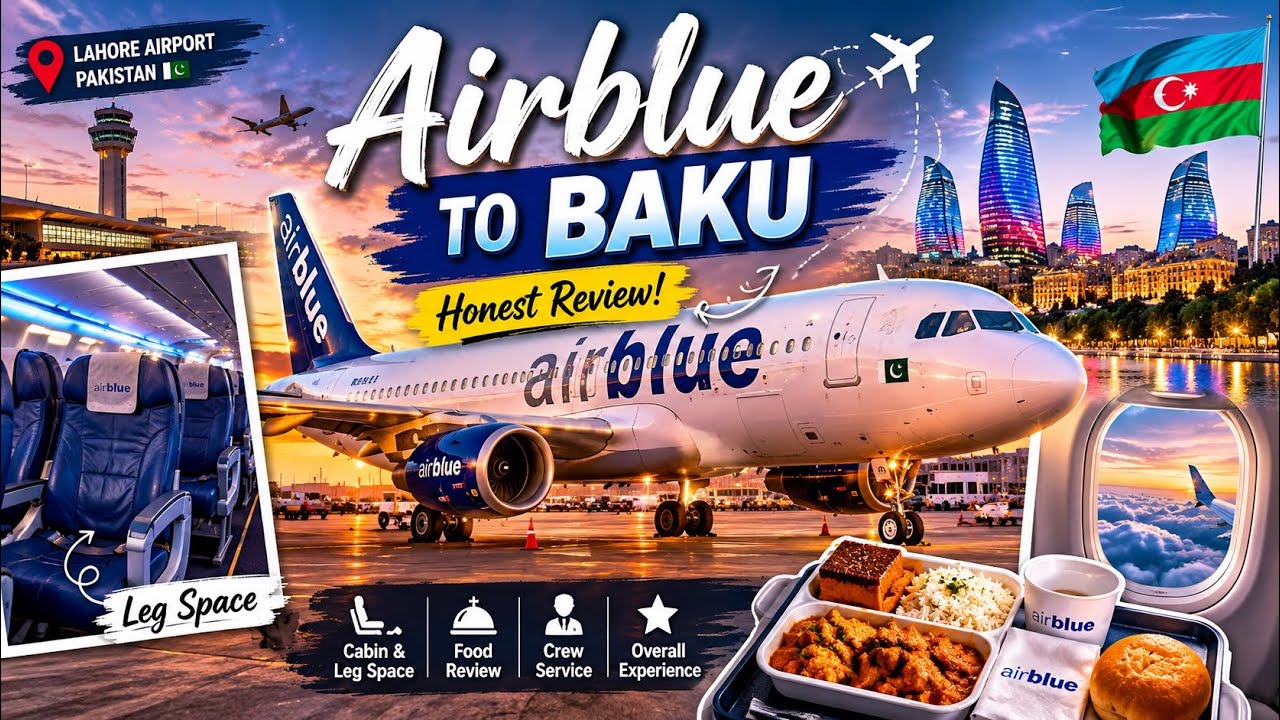 Flying Airblue to Baku ✈️ Is It Worth It? | Honest Review 🇦🇿