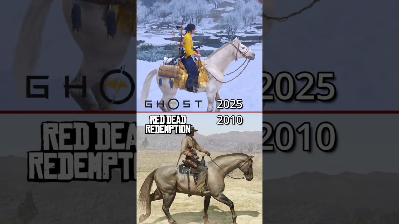 RDR 1 (2010) VS Ghost of Yotei (2025) - Horse Detail Comparison