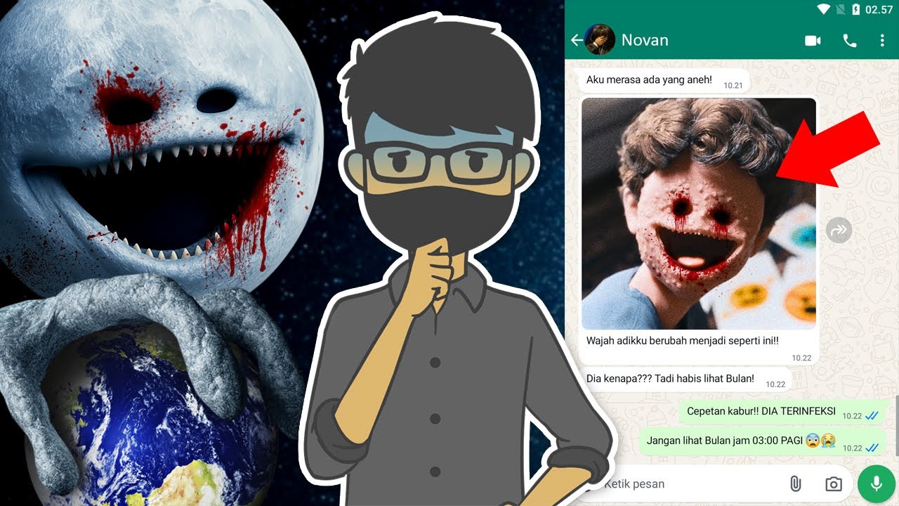 JANGAN LIHAT BULAN TERBANGUN JAM 3 PAGI | Chat History Seram