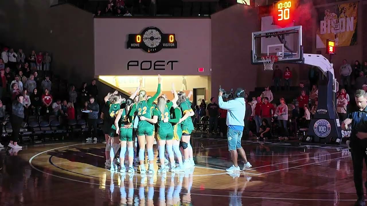 Nebraska Women's Basketball vs. North Dakota State Starting Lineups Sanford Pentagon 