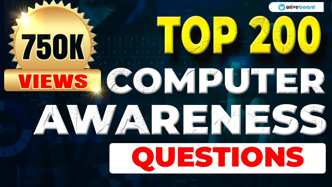 Top 200 Computer Awareness Questions | RRB PO Computer | RRB Clerk Computer | Olivebaord