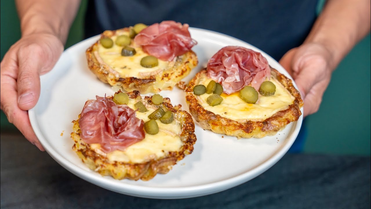 Recette des tartelettes pomme de terre croustillantes façon raclette