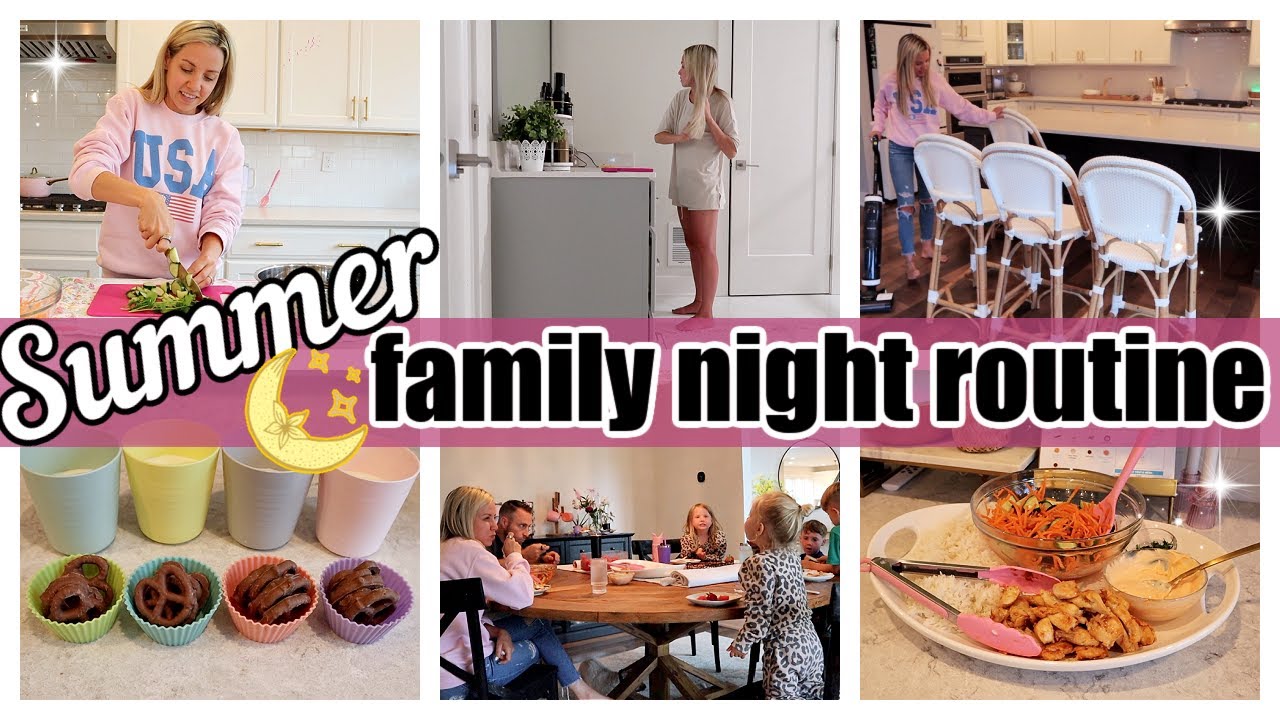 *NEW* SUMMER NIGHT ROUTINE 2023 LARGE FAMILY NIGHT ROUTINE TIFFANI BEASTON HOMEMAKING 2023 🌙  SAHM