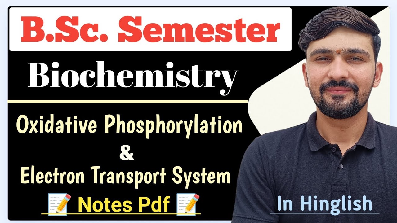 Oxidative Phosphorylation | Electron Transport Chain | Biochemistry | By Dadhich Sir