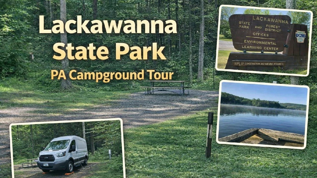 Lackawanna State Park PA Campground Tour