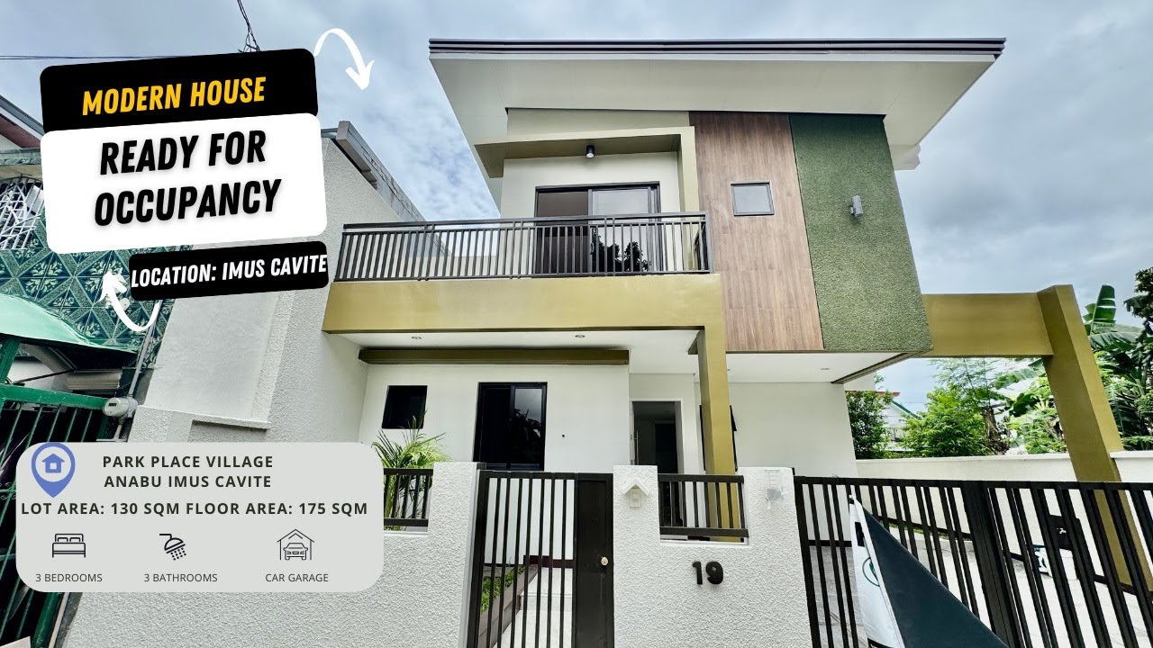 Ready For Occupancy House and Lot in Imus Cavite | Modern House for Sale | 3BR-3TB | 10.3M
