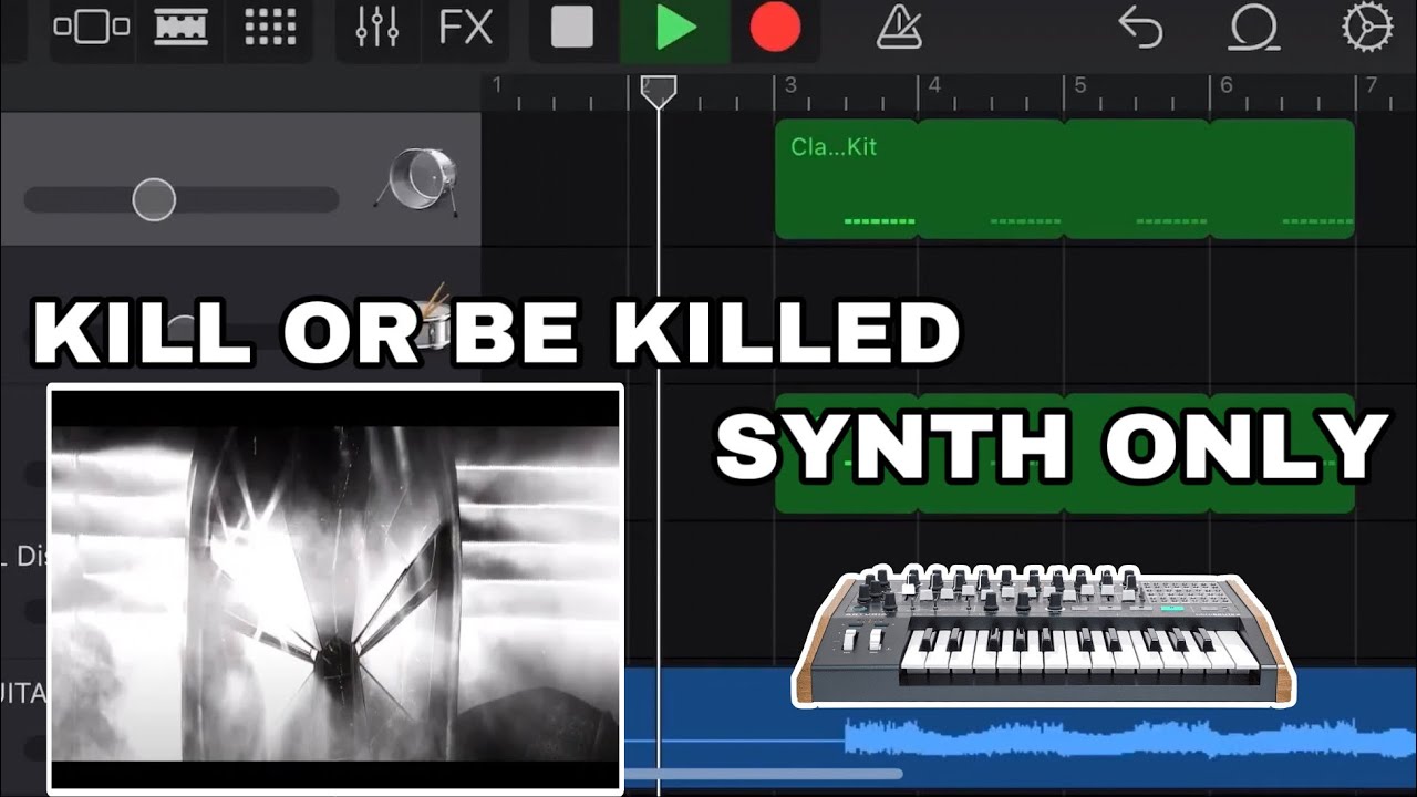 Muse - Kill Or Be Killed (SYNTH ONLY + Download link - Garageband instrumental cover)