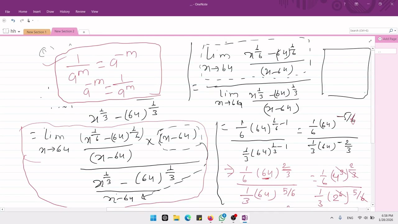 Solved Limit Numerical | Mathematical Economics | TU