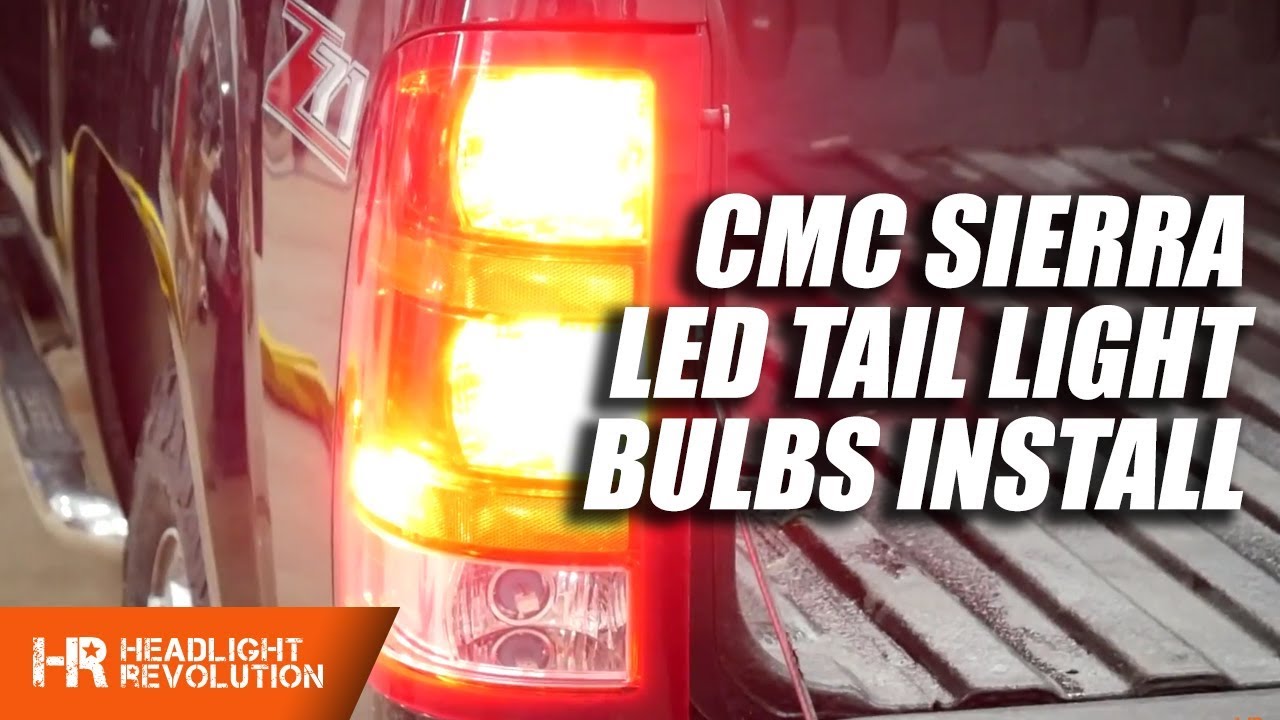 GMC Sierra 2012 LED Tail Light Bulb Upgrades - Reverse, Brake, Turn, Side