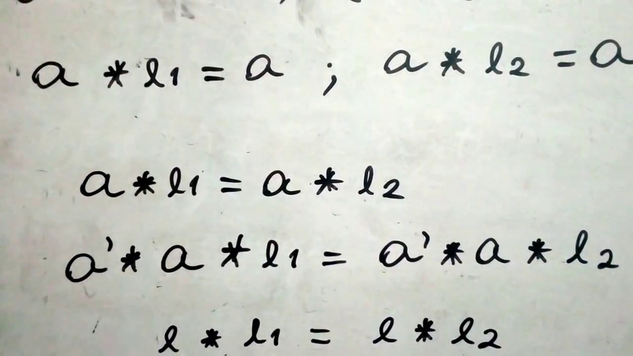 Unicidade do Elemento Neutro - demonstração - grupos - aula 2