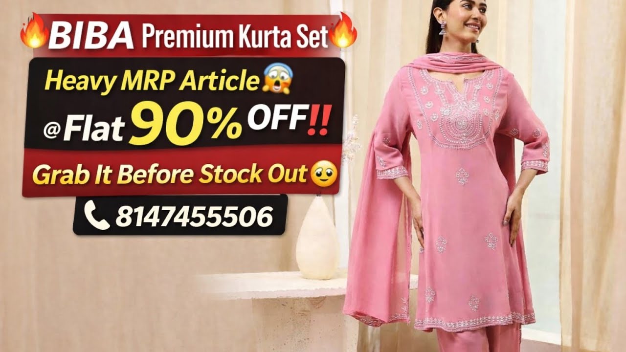 Biba Ultra Premium Kurta set @😱 Unbelievable Price Booking no.8147455506