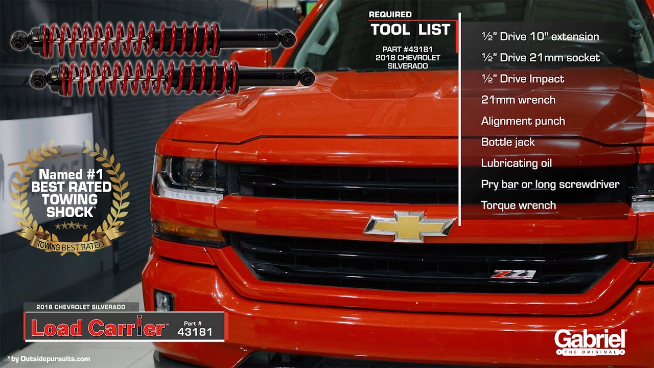 Load Carrier Spring Assist Towing Shocks Installation Guide