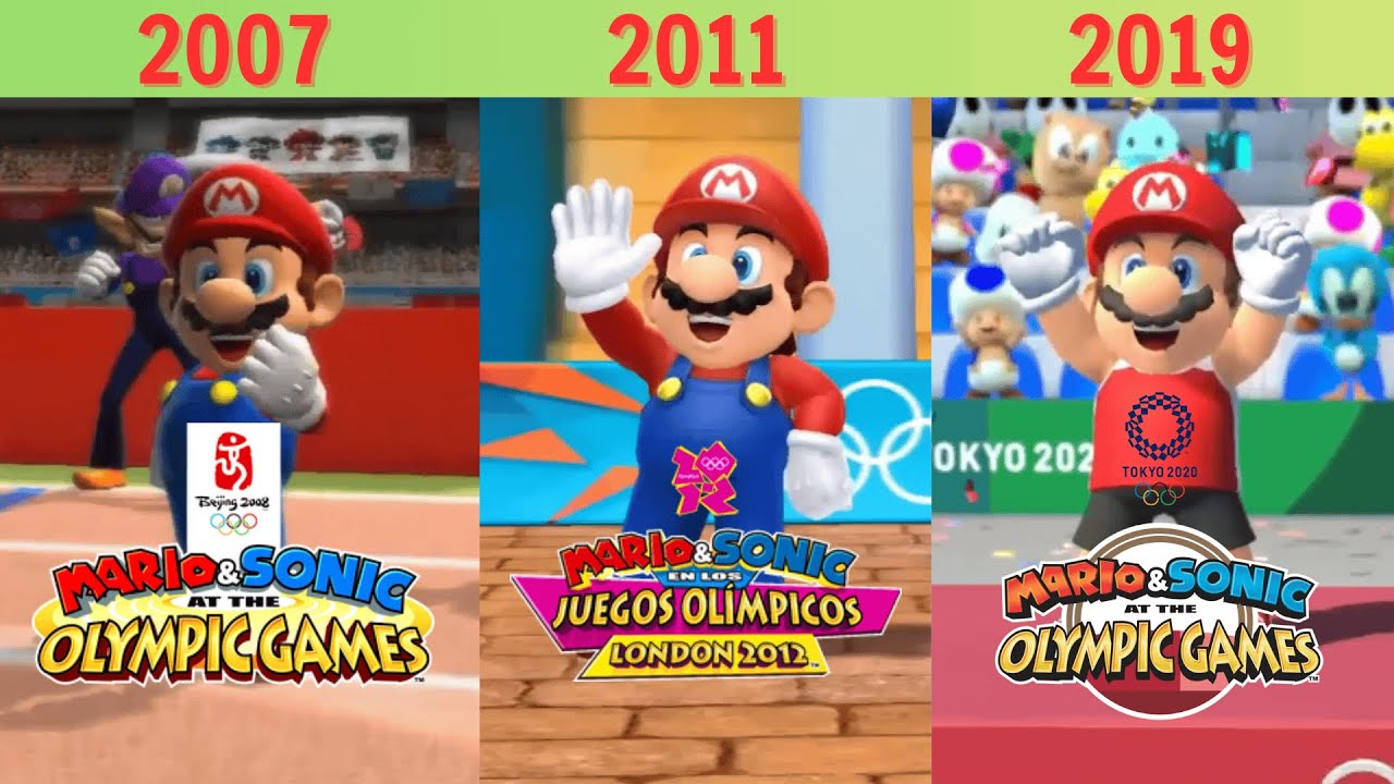 Evolution of Mario & Sonic at the Olympic Games Series (2007–2019)