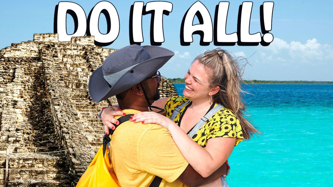COSTA MAYA'S BEST CRUISE EXCURSION - Chacchoben Mayan Ruins & 7 Colors Lagoon in Bacalar