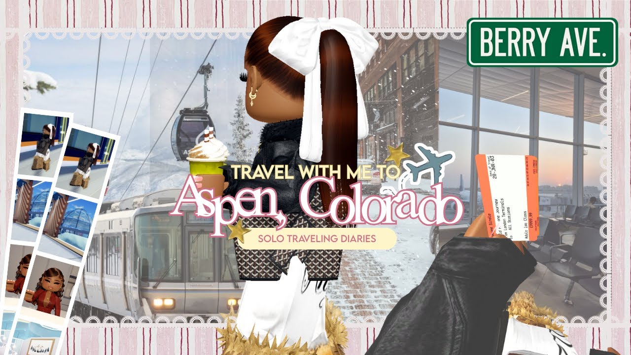 Travel with me to Aspen ִֶ ..𓂃 ࣪ ִֶָ✈️་༘࿐    | Berry Avenue Roleplay | VOICED 