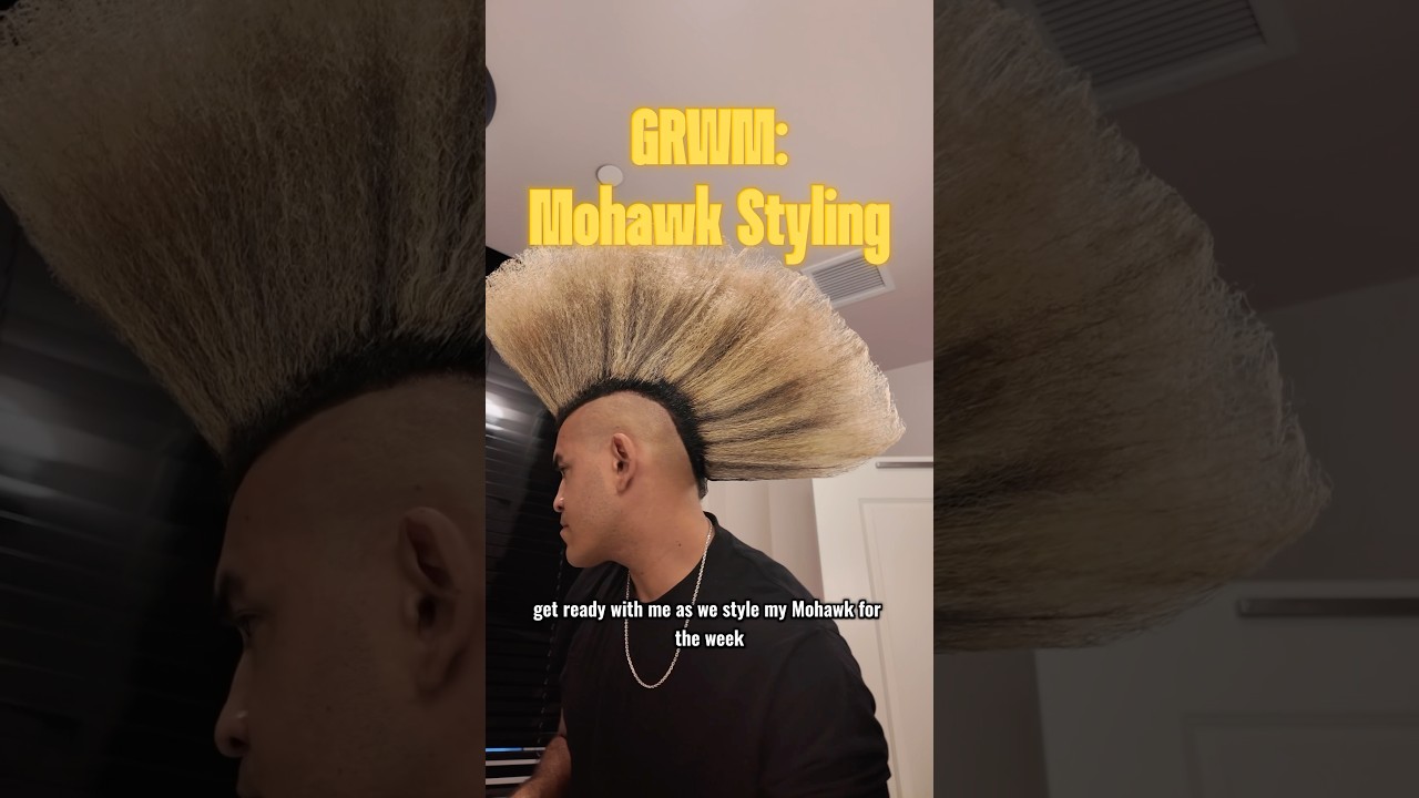 GRWM: How I style my Mohawk! #hairstyle #grwm #mohawk