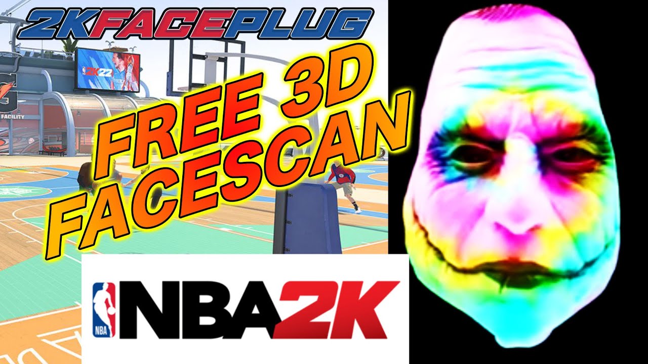 *FREE* TIE DYE JOKER 3D FACE SCAN *ALL 2K VERSIONS*