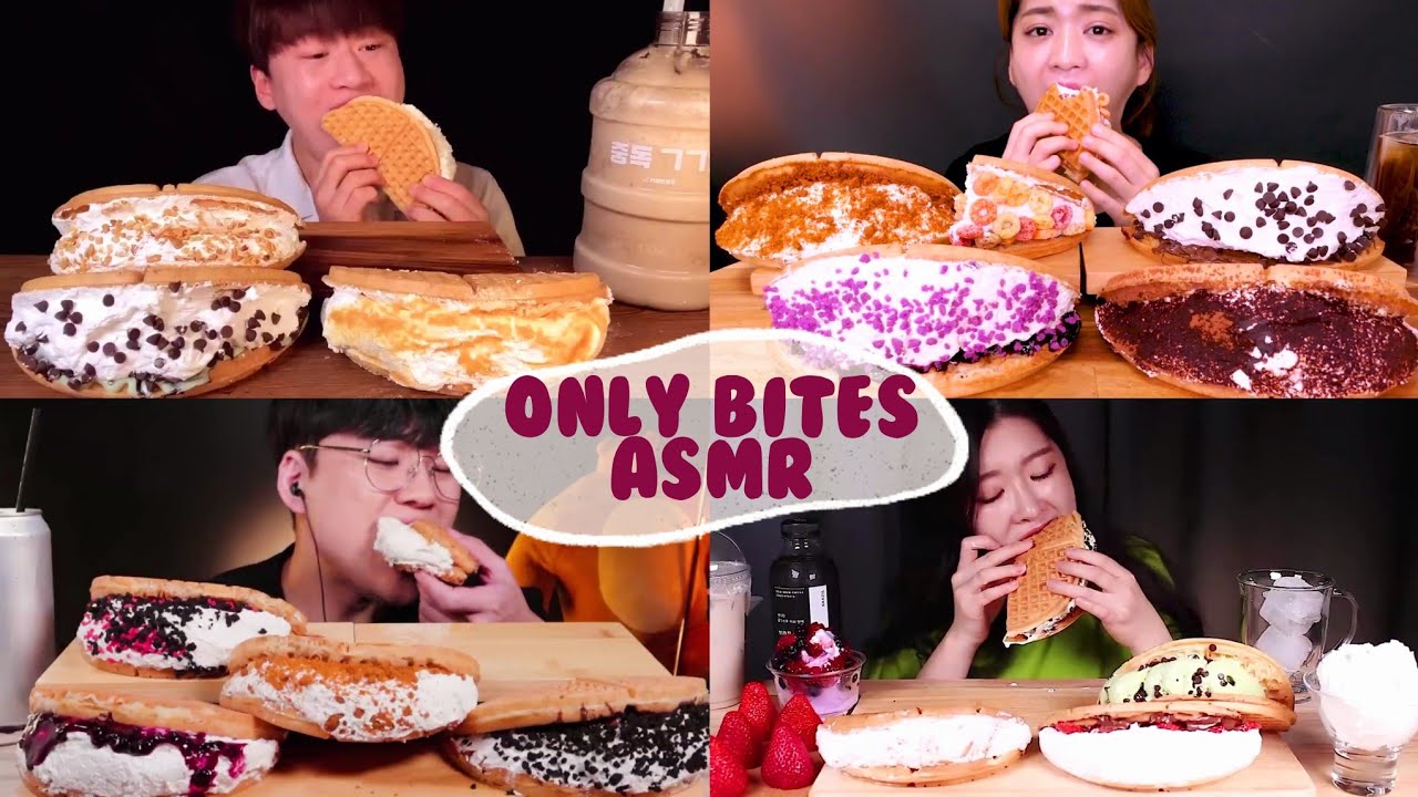 Cream Waffle 🧇🥛[Bites Only ASMR]