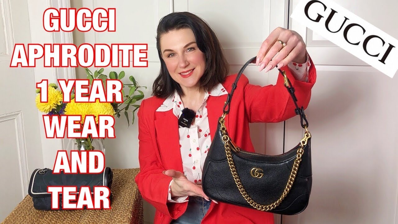Сумка GUCCI Aphrodite Small: 1 год на износ и крупным планом