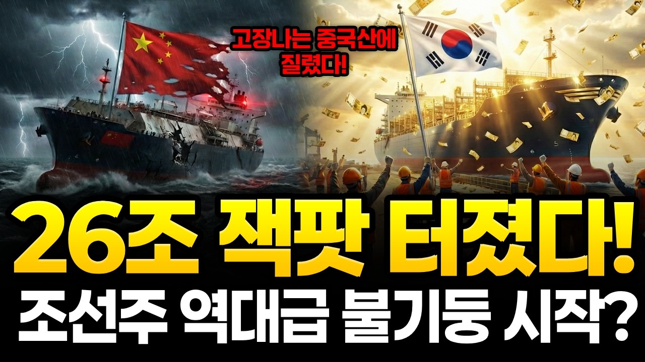 [특보] 카타르 26조 LNG선 프로젝트 시동! 한국 조선주, 10년 만에 역대급 '불기둥' 예고