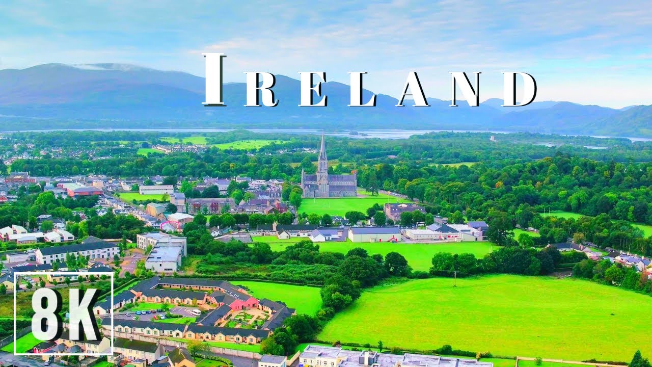 IRELAND 8K • Beautiful Scenery, Relaxing Music & Nature Relaxation Video in 8K ULTRA HD