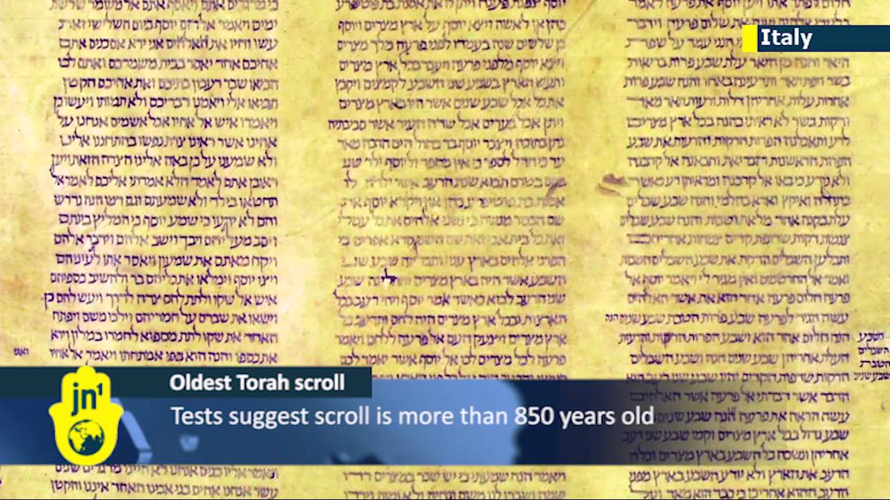 World's Oldest Torah Scroll: University of Bologna says Jewish scroll is more than 850 years old