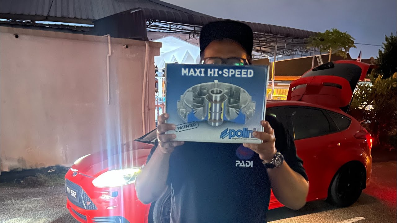 Pasang Variator Polini Maxi Hi-Speed untuk Italjet Dragster 200