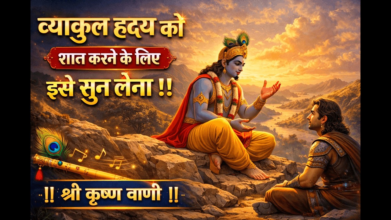 व्याकुल हृदय को शांत करने के लिए इसे सुन लेना  II श्री कृष्ण वाणी II