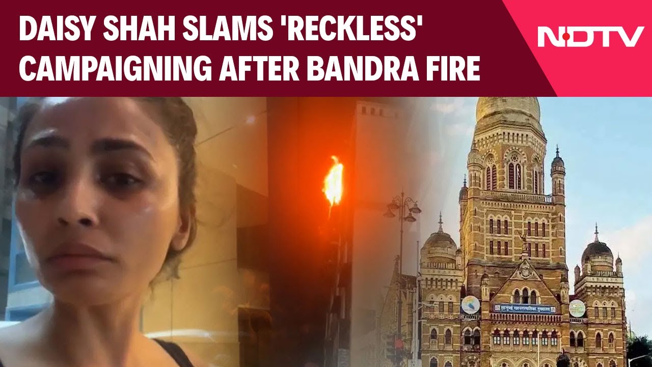 Actor Daisy Shah News | Actor Daisy Shah Slams 'Reckless' Campaigning After Bandra Fire