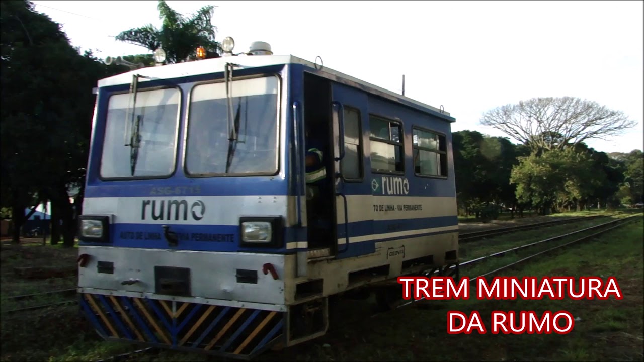 TREM MINIATURA ( MINI TREM ) DA RUMO FERROVIA TRENS FARINA