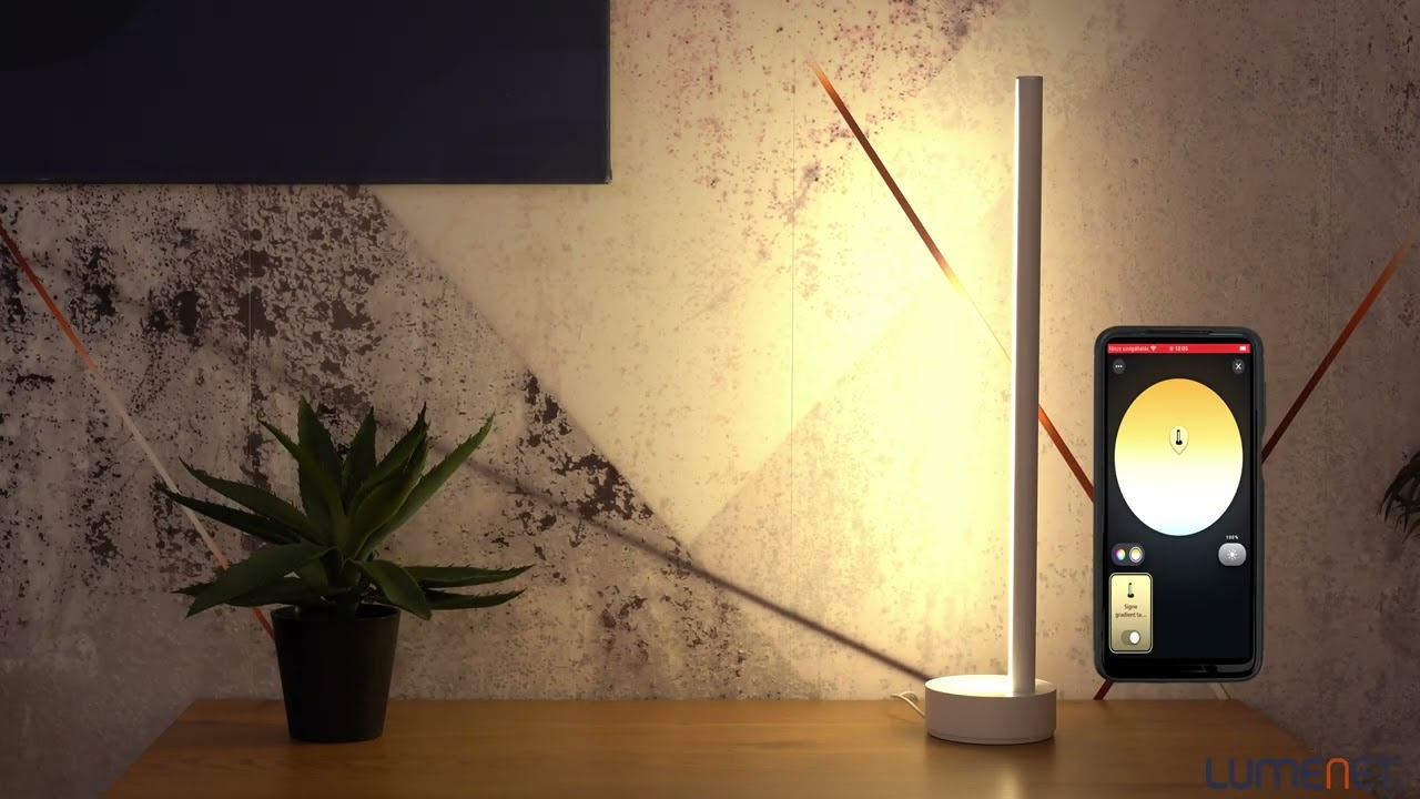 Philips Hue Gradient Signe White and Color Ambiance LED table lamp, white