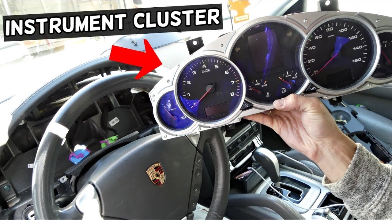 HOW TO REMOVE AND REPLACE INSTRUMENT CLUSTER GAUGES ON PORSCHE CAYENNE S TURBO