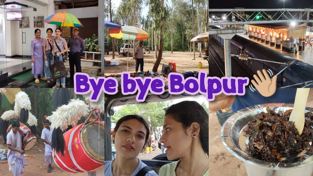 Last day at Bolpur 🥹 | Shonajhuri Haat & the best thing we had in Bolpur❤️