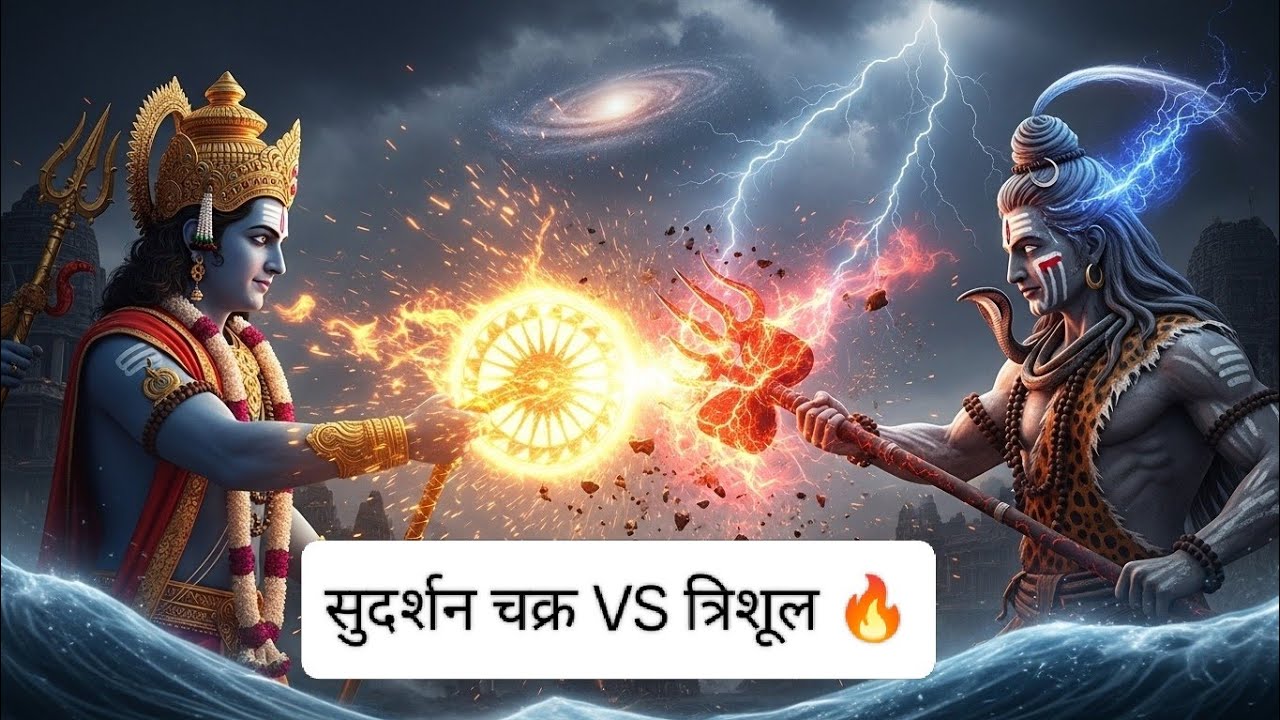 जब सुदर्शन चक्र से टकराया महादेव का त्रिशूल 😱 | Hari-Har Yuddh #Mahadev #Krishna #Mythology