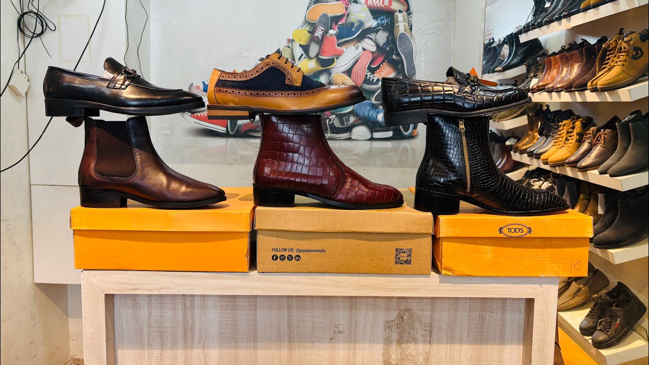 100% original leathet shoes freeh aartical new leather  shoes best sale rate droop boot || chalsi||