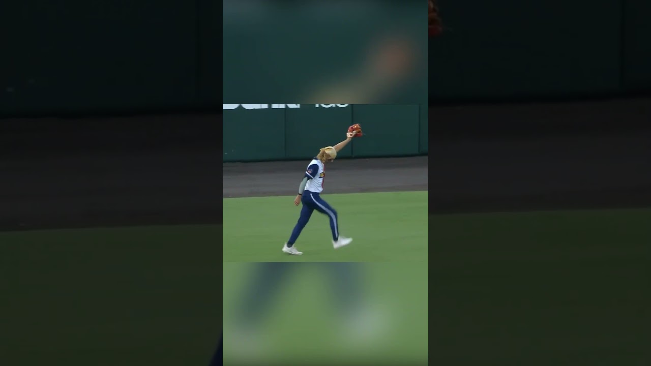 Zach Watson Pulled Off TWO Backflip Catches in One Game #baseball #bananaball