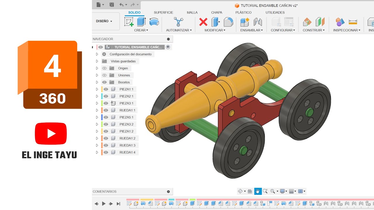 CURSO DE FUSION 360 DESDE CERO || ENSAMBLE 1/2