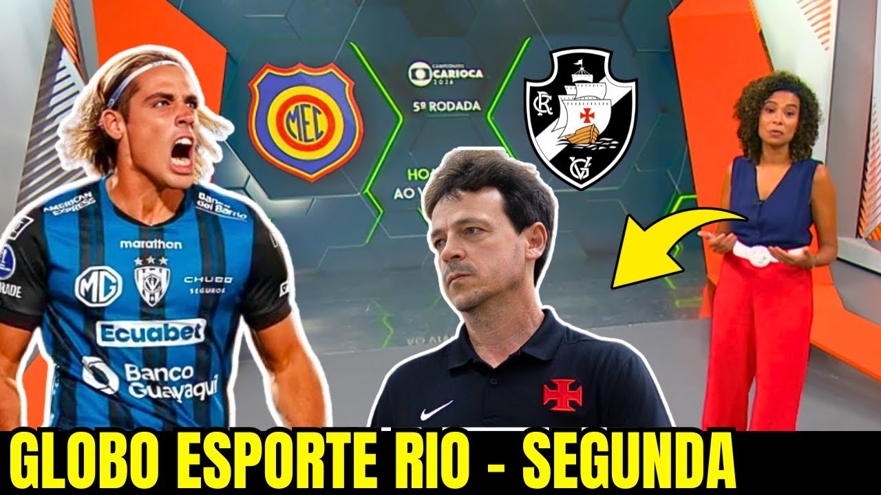 GLOBO ESPORTE RIO | SEGUNDA | VASCO x MADUREIRA HOJE AO VIVO | SPINELLI | FERNANDO DINIZ | VASCO E+
