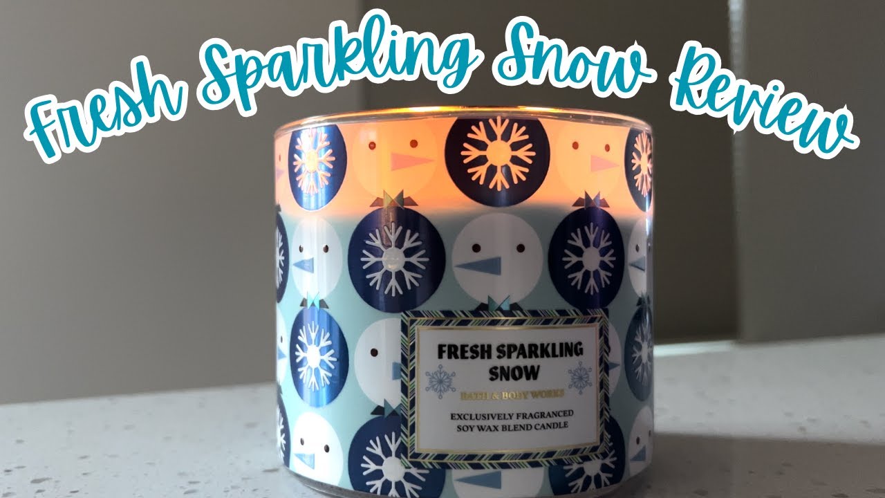 Fresh Sparkling Snow Bath and Body Works Candle Review