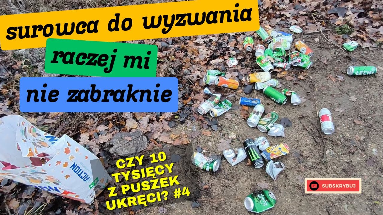 Zbieram puszki do wyzwania. One są wszędzie. Nowy, ulepszony chwytak się sprawdza. #aluzłote #pucha