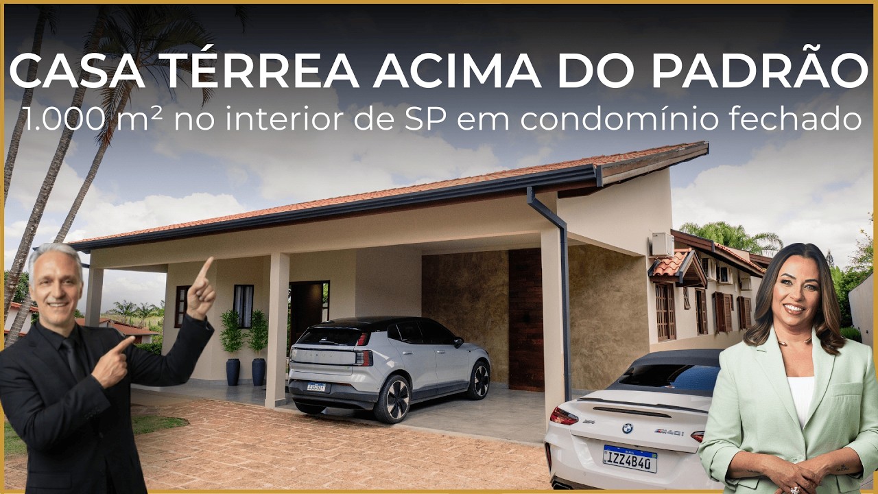 Casa térrea em Indaiatuba: 4 dormitórios + 1.000 m² no Terras de Itaici