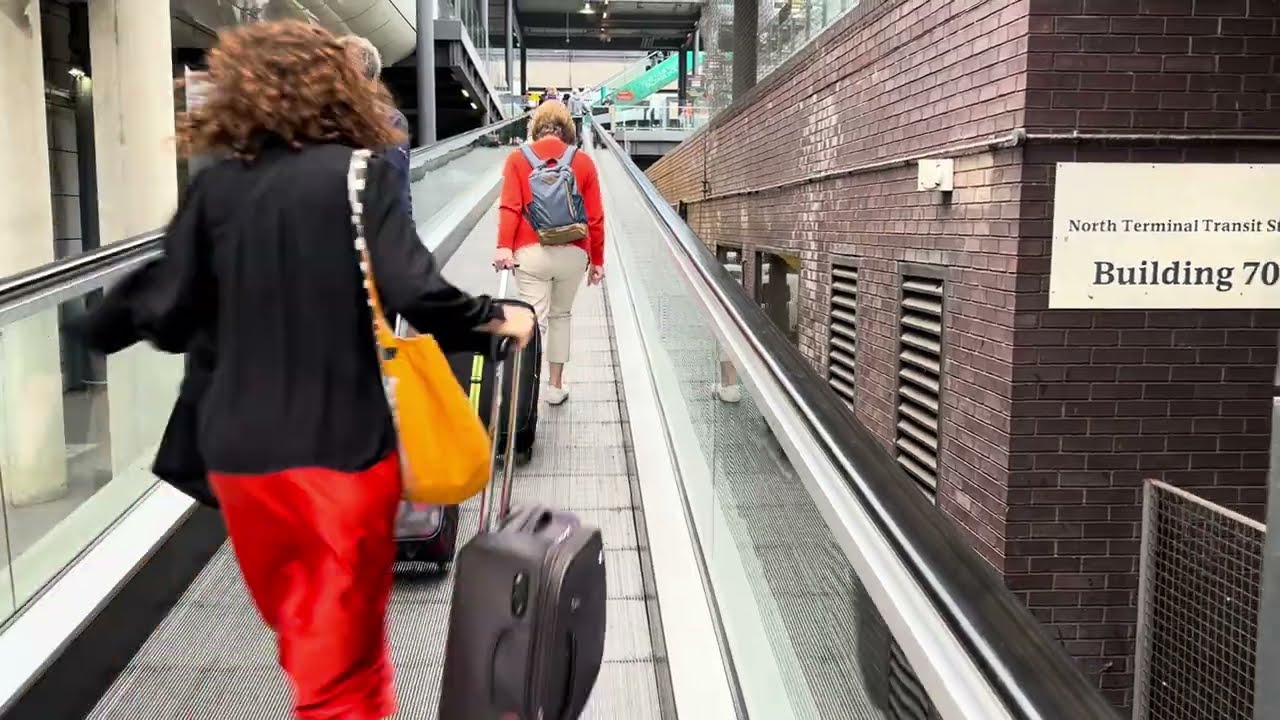 London Gatwick Airport - 1x Travelator, 4x escalator and 1x elevator ride at North Terminal Landside