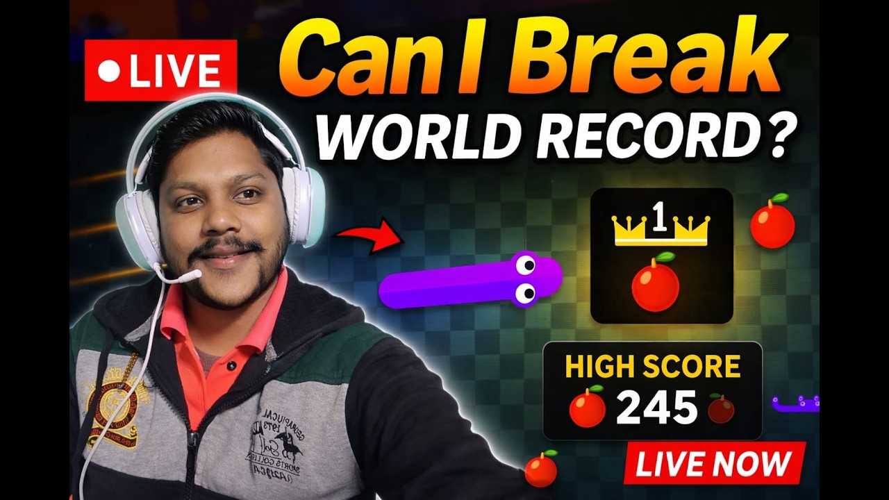 Google Snake LIVE 🔴 | Can I Break the World Record Today? Part 2 🐍